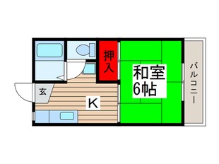 ﾒｿﾞﾝﾄﾞ･ｲﾅｶﾞｷの物件間取画像